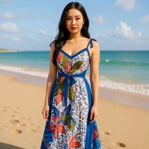 Floral Tie Strap One Piece Swimsuit - Beach‎ Vacation Resort Wear Summer